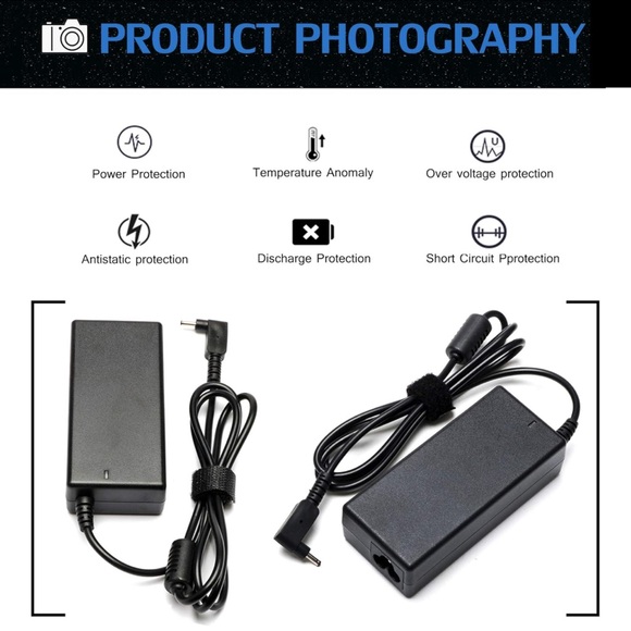 Easy style 65W 19v 3.42A laptop adapter with charger - Picture 4 of 10